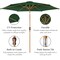 Best Choice Products 10ft Outdoor Woodgrain Pattern Steel Market Patio Umbrella w/ Crank, Tilt